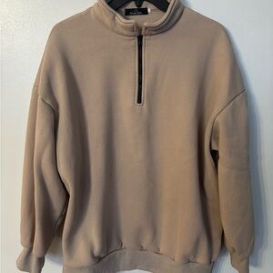 Trendy Queen Women's Half Zip Pullover Long Sleeve Sweatshirt Hoodie